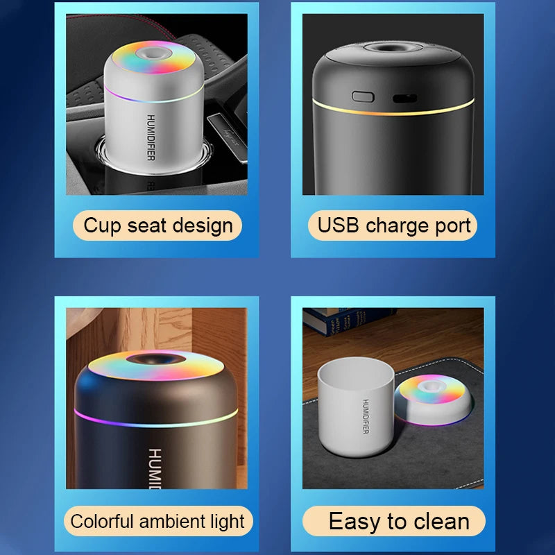 Delmea™ Mini Air Humidifier & Essential Oil Diffuser